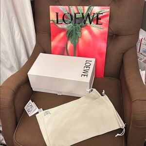 Loewe Magnetic Cream Box with Dust Bag and Red Paper Bag